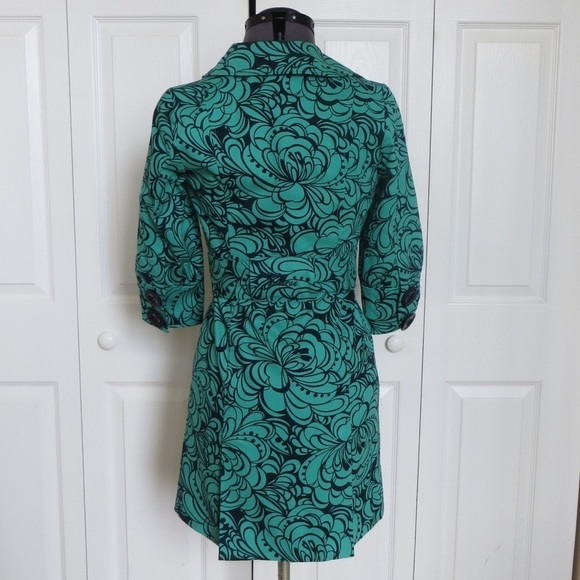 Guess Green and Blue Printed Floral Jacket, Size XS 🔴CLEARANCE🔴 - Picture 5 of 6